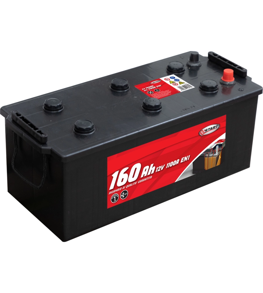 Batteria per autocarro e trattori 160 ah 12v 950a polo positivo sinistro